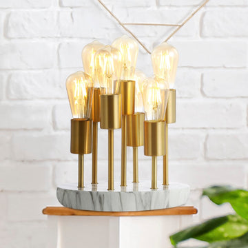Pleiades 13.5" Modern Metal/Resin LED Accent Lamp - JONATHAN Y